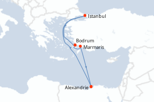 Itinéraire : Méditerranée & mers adjacentes