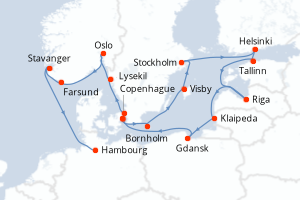 Itinéraire : Europe du Nord & Atlantique NE
