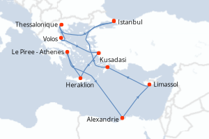Itinéraire : Méditerranée & mers adjacentes