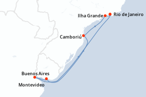 Crociera Brasile, Uruguay, Argentina di 1119 € - 8 notti - Partenza da Rio  de Janeiro 19 marzo 2024 a bordo della Costa Fascinosa