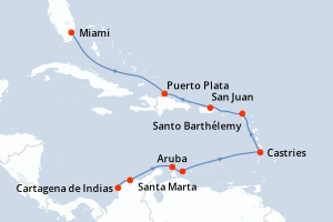 Cruceros Salida Cartagena de Indias 2023 – 2024 : 15 cruceros disponibles