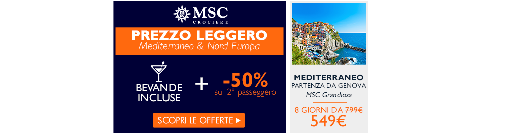 crociere.com 2019-2020 : Più di 9000 offerte di crociere